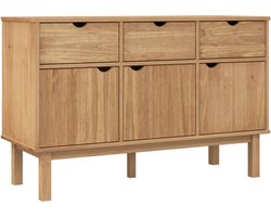 vidaXL - Dressoir - OTTA - 114x43x73,5 - cm - massief - grenenhout