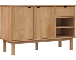 vidaXL - Dressoir - OTTA - 114x43x73,5 - cm - massief - grenenhout