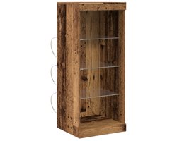 vidaXL - Dressoir - Oud - hout - 41 - x - 37 - x - 100 - cm - Bewerkt - hout