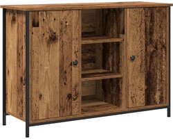 vidaXL - Dressoir - Oudhout - 100 - x - 35 - x - 70 - cm