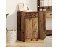 vidaXL - Dressoir - Oudhout - 40 - x - 40,5 - x - 75 - cm - Bewerkt - hout