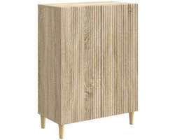 vidaXL - Dressoir - Sonoma - Eiken - 66 - x - 34,5 - x - 90 - cm - Bewerkt - hout