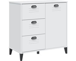 vidaXL Dressoir VIKEN 80x40x80 cm bewerkt hout wit