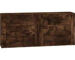 vidaXL Dressoirs 2 st bewerkt hout gerookt eikenkleurig