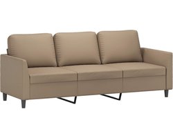 vidaXL - Driezitsbank - 180 - cm - kunstleer - cappuccinokleurig