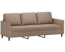 vidaXL - Driezitsbank - 180 - cm - kunstleer - cappuccinokleurig