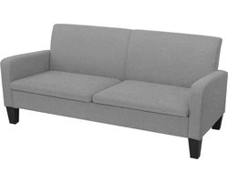 vidaXL - Driezitsbank - 180x65x76 - cm - lichtgrijs