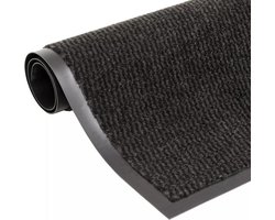 vidaXL - Droogloopmat - rechthoekig - getuft - 120x180 - cm - zwart