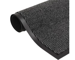 vidaXL - Droogloopmat - rechthoekig - getuft - 80x120 - cm - antraciet