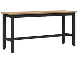 vidaXL - Eetbank - Artisan - Eiken - 100 - x - 32,5 - x - 48,5 - cm