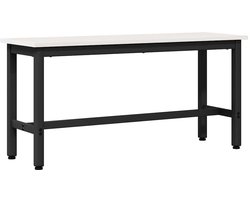 vidaXL - Eetbank - Wit - 100 - x - 32,5 - x - 49 - cm - Massief - grenenhout