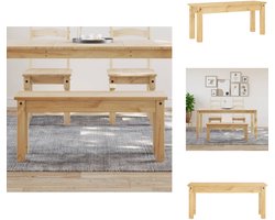 vidaXL Eetkamerbank - Eetkamerbanken - Eetkamerbankje - Eettafelbank - Eetkamerbank Panama 105x30x45 cm massief grenenhout