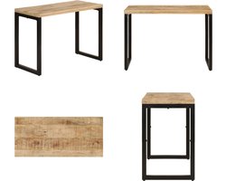 vidaXL - Eettafel - 110x50x76 - cm - massief - mangohout