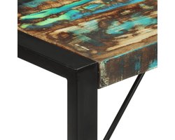 vidaXL - Eettafel - 120x55x76 - cm - massief - gerecycled - hout