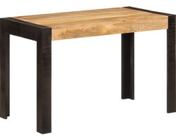 vidaXL - Eettafel - 120x60x76 - cm - massief - mangohout