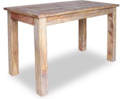 vidaXL - Eettafel - 120x60x77 - cm - massief - mahoniehout