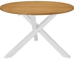 vidaXL - Eettafel - 120x75 - cm - MDF - wit