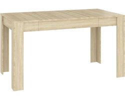 vidaXL - Eettafel - 140x74,5x76 - cm - spaanplaat - sonoma - eikenkleurig