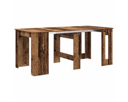 vidaXL - Eettafel - 180 - x - 85 - x - 75 - cm - Bewerkt - hout - Oud - hout - Rechthoekig