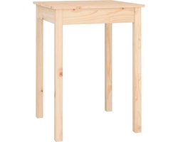 vidaXL - Eettafel - 55x55x75 - cm - massief - grenenhout