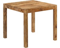 vidaXL - Eettafel - 82x80x76 - cm - massief - mangohout