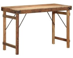 vidaXL - Eettafel - Bruin - 110 - x - 55 - x - 76 - cm - massief - gerecycled - hout