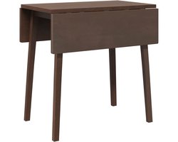 vidaXL - Eettafel - bruin - massief - hout - rubber
