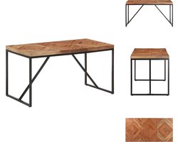 vidaXL Eettafel - Eettafels - Eet Tafel - Eet Tafels - Eettafel 140x70x76 cm massief acaciahout en mangohout