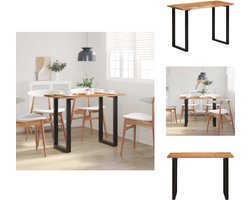 vidaXL Eettafel - Eettafels - Eetkamertafel - Eetkamertafels - Eettafel 110x50x76 cm massief acaciahout