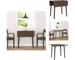 vidaXL Eettafel - Eettafels - Eetkamertafel - Keukentafel - Eettafel bruin massief hout rubber