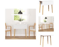 vidaXL Eettafel - Eettafels - Eetkamertafel - Keukentafel - Eettafel massief hout naturel rubber