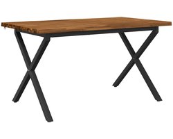 vidaXL - Eettafel - met - levendige - rand - 140 - x - 70 - x - 75 - cm