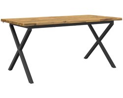 vidaXL - Eettafel - met - levendige - rand - 140 - x - 90 - x - 75 - cm