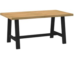 vidaXL - Eettafel - NOAIN - A-vormige - poten - 160x90x75 - cm - massief - hout