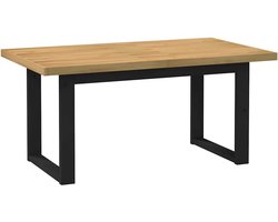 vidaXL - Eettafel - NOAIN - U-vormige - poten - 160x90x75 - cm - massief - hout
