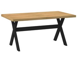 vidaXL Eettafel NOAIN - X-vorm - 160x90x75 cm - Hout Eettafel - Eettafels - Eetkamertafel - Keukentafel