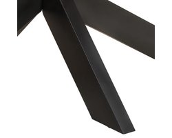 vidaXL - Eettafel - ovaal - 200x100x75 - cm - ruw - mangohout
