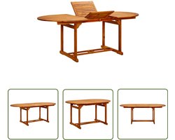 vidaXL Eettafel - Tuin Tafel - Tuintafel 200x100x75 cm massief acaciahout - Acacia Hout - Outdoor Tafel - Terrastafel