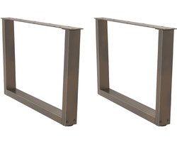 vidaXL Eettafelpoten V-vorm 70 cm Staal Eettafelpoten - V-vormige Poten - Metalen Poten - Eettafel Onderstel - Industrieel Design