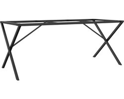 vidaXL - Eettafelpoten - X-frame - 160x80x73 - cm - staal