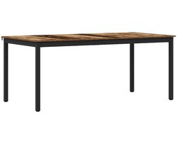 vidaXL - Eettafels - 180 - x - 90 - x - 75 - cm - Bewerkt - hout - Rechthoekig