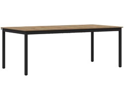 vidaXL - Eettafels - 2 - pcs - 180 - x - 90 - x - 75 - cm - Bewerkt - hout