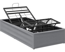 vidaXL - Elektrisch - Verstelbaar - Bed - Frame - Lichtgrijs - 200 - x - 80 - x - 33,5 cm