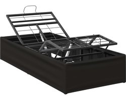 vidaXL - Elektrisch - Verstelbaar - Bed - Frame - Zwart - 200 - x - 70 - x - 33,5 cm - Staal