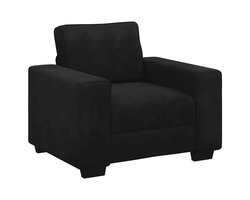 vidaXL - Fauteuil - 100x77x82 - cm - fluweel - zwart