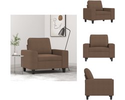 vidaXL - Fauteuil - 60 - cm - stof - bruin