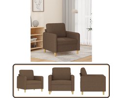 vidaXL - Fauteuil - 60 - cm - stof - bruin