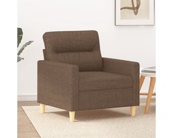 vidaXL - Fauteuil - 60 - cm - stof - bruin