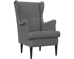 vidaXL - Fauteuil - Donkergrijs - Stof