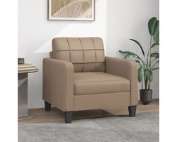 vidaXL Fauteuil - Fauteuils - Bank - Zitstoel - Fauteuil 60 cm kunstleer cappuccinokleurig